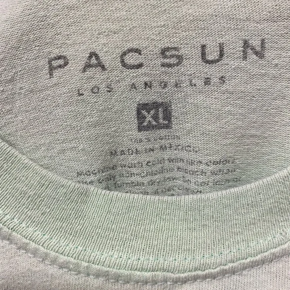 Pac sun “Dreamer” T-Shirt, Pastel Green, size XL - Picture 3 of 4